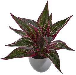 SZTUCZNY KWIAT ROŚLINA W DONICZCE LIŚCIE GAŁĄZKA PREZENT