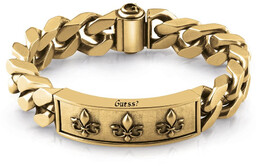 Biżuteria GUESS JUM01325JWAGS. Bransoletka, Kolor złoty. Mężczyzna.