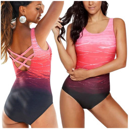 Strój Kąpielowy Jednoczęściowy Monokini Kostium Na Plażę Basen