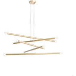 Lampa wisząca Tubo 10 Mosiężna