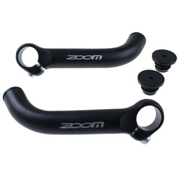 Rogi kierownicy Zoom MT-30A aluminium 3D czarne