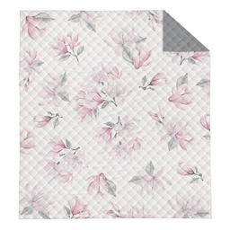 Detexpol Narzuta dekoracyjna 200x220 Kwiaty pudrowe różowe K