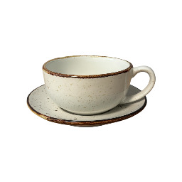 KERA CERAMIKA Filiżanka Jumbo Rustic krem, 0,3 l