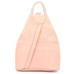 Plecak damski Vera Pelle pudrowy róż T52