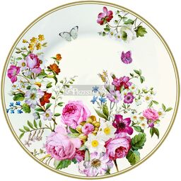 PORCELANOWY TALERZ DESEROWY - BLOOMING OPULENCE (1358 BLOC)