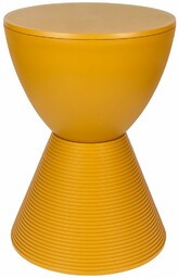 King Home Stołek okrągły TAMBURO PC-051.GINGER taboret żółty