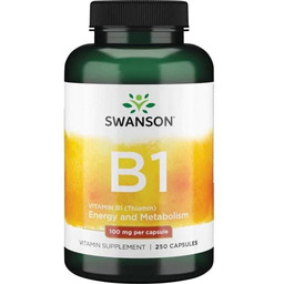 Swanson Witamina B1 (Tiamina), 250 kapsułek