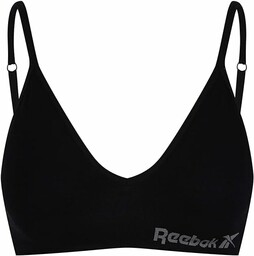 Reebok Damski krótki top z kryształu, rozciągliwy bawełniany