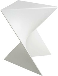 King Home Designerski stolik Zik PC-053.WHITE geometryczny biały