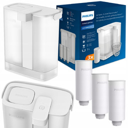 Automatyczny filtr wody Philips, dystrybutor wody 3 wkłady