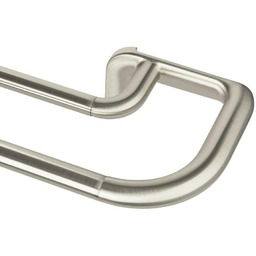 Karnisz podwójny Twilight Umbra srebrny regulowany 76-213 cm