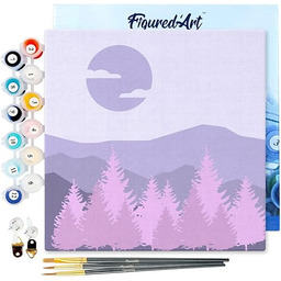 Figured''Art Mini malowanie według numerów dla dorosłych 20x20cm