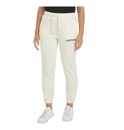 TOMMY HILFIGER DAMSKIE SPODNIE DRESOWE REG MONOTYPE FLOCK