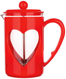 Banquet French press SERCE czerwony