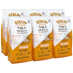 Ocelio Bezglutenowa Mąka Owsiana 500g (ZESTAW 6 szt.)