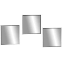 Zestaw 3 dekoracyjne kwadratowe lustra ścienne z tworzywa