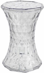King Home Stołek SOLO PC-093.CLEAR taboret crystal transparentny