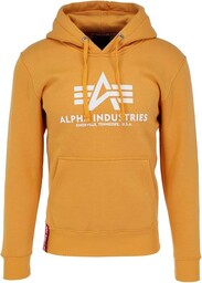ALPHA INDUSTRIES Męska bluza z kapturem, basic, nieprzejrzysta,
