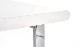 Biurko z szufladami białe wysoki połysk 120 cm