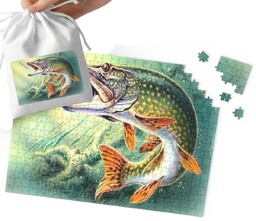 Puzzle Tradycyjne - Ryby Wędkowanie Dla Fana Wędkowania