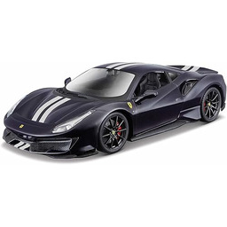 Bburago Ferrari 488 Pista Model Samochodu, Niebieski, 1:24