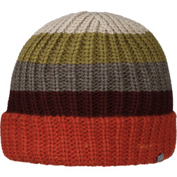 Czapka z Mankietem Colour Stripes by Lierys, pomarańczowy,