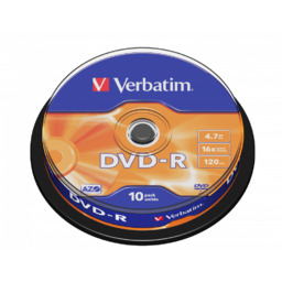 Płyty Verbatim DVD-R 4,7GB 16x - Cake Box