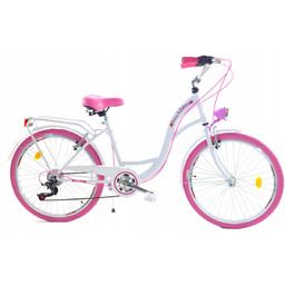 Rower miejski damski z przerzutkami DALLAS BIKE 26