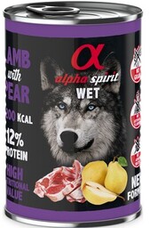 ALPHA SPIRIT Karma dla psa Jagnięcina z gruszką