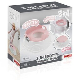 Nocnik 3 w 1 Dolu różowy