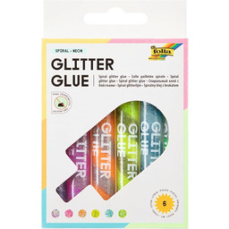 folia 576 - Glitter Glue Spiral Neon