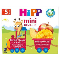 HiPP BIO Mini deser jabłka brzoskwinie mango
