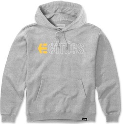 bluza męska ETNIES ECORP HOODIE GREY/YELLOW