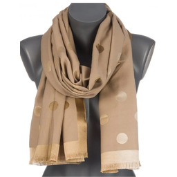 Szalik damski szal błyszczący jesień zima DWUSTRONNY