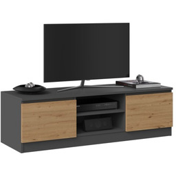 Top E Shop Szafka RTV 120x40xH36 antracyt/artisan