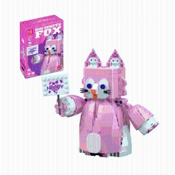 Mould King Klocki Konstrukcyjne Zwierzęta Pink Cute Fox