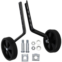 Kółka boczne, podporowe regulowane 12-16-20" czarne