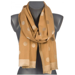 Szalik damski szal błyszczący jesień zima DWUSTRONNY
