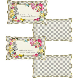 Talking Tables Zestaw 4 papierowych półmisek z Alicji