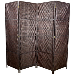 Parawan pokojowy dekoracyjny kotara 4 skrzydła 180x200 brąz-4