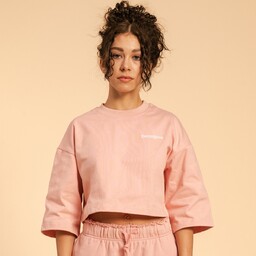 BeastPink Damski T-shirt o krótkim kroju Serenity Pink