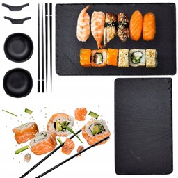 Zestaw Do Sushi dla Dwojga Deluxe Pałeczki talerze