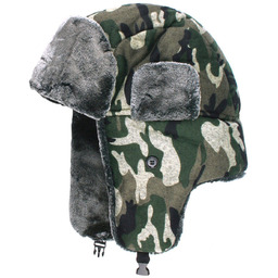 Ciepła, Zimowa Czapka z Uszami (Pilotka) - Jarek