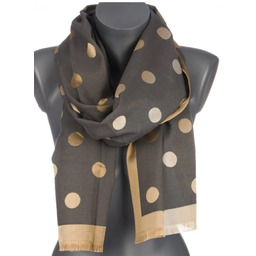 Szalik damski szal błyszczący jesień zima DWUSTRONNY