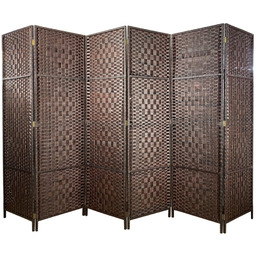 Parawan pokojowy dekoracyjny kotara 6 skrzydeł 180x300 brąz-6