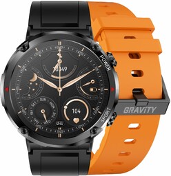 Zegarek męski SMARTWATCH GRAVITY GT21-2 BK/OG/BK