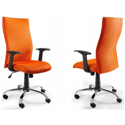 Krzesło młodzieżowe Pomarańczowe Black On Black