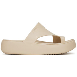 Japonki Crocs Getaway Platform Toe Loop 210834 Beżowy