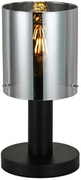 Lampa stołowa czarna metalowa ze szklanym kloszem TB-5581-1-BK+SG