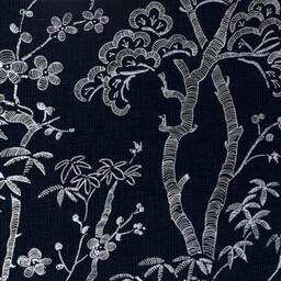 A-Street Prints Tapeta z drzewem bonsai, granatowa, 50